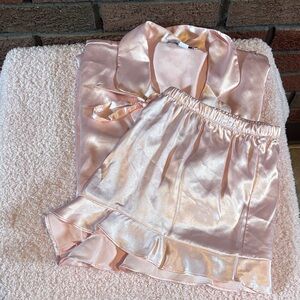 Silky Pink Pajama Set